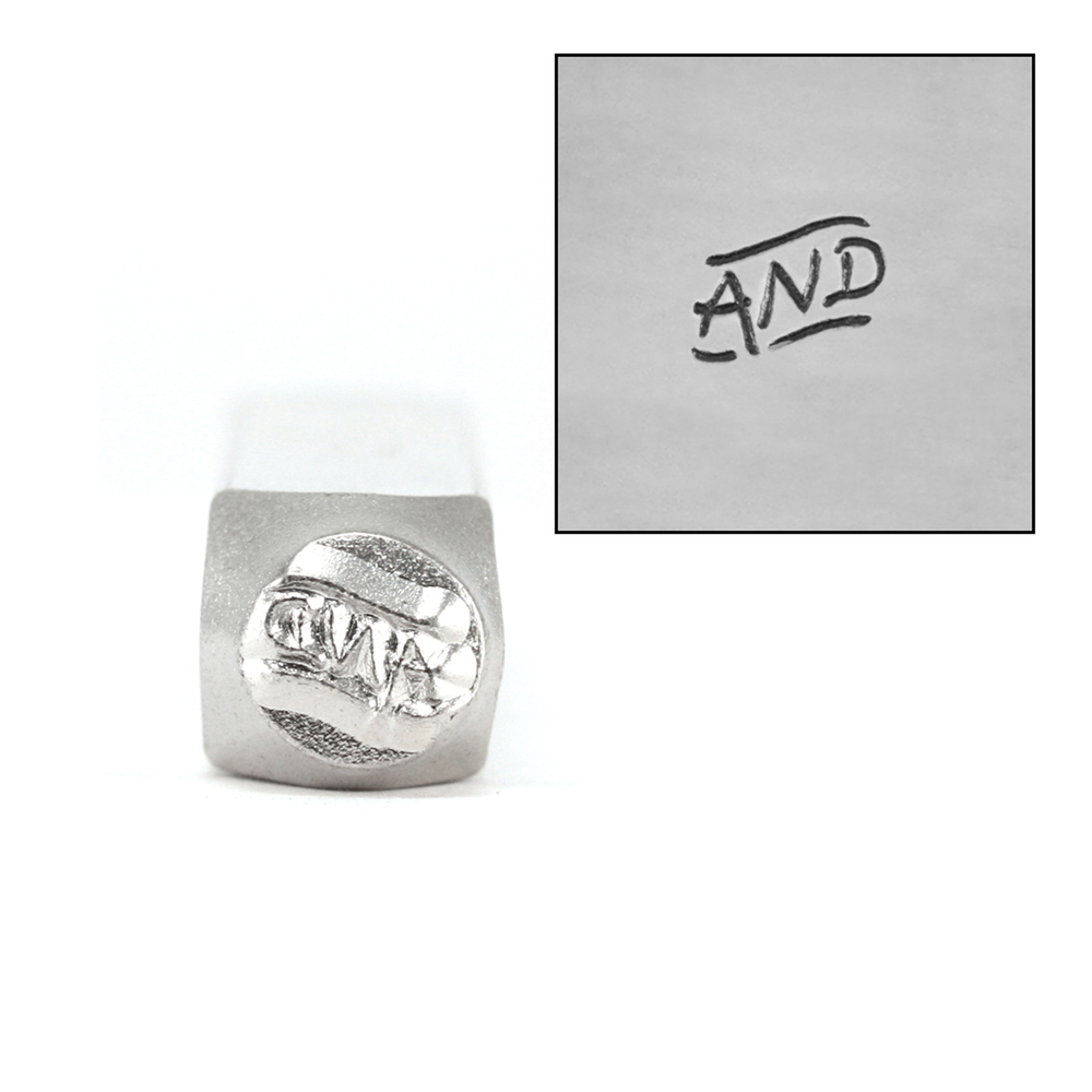 Metal Stamping Tools ImpressArt Fancy 'AND' Metal Design Stamp 6mm